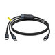 Baseus - USB-C / 2x USB-C kabel (1,5 m), crni