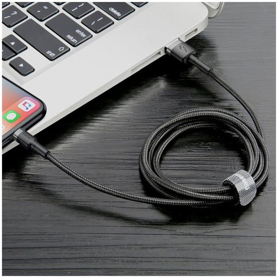 Baseus - Lightning / USB kabel (0,5 m), crni