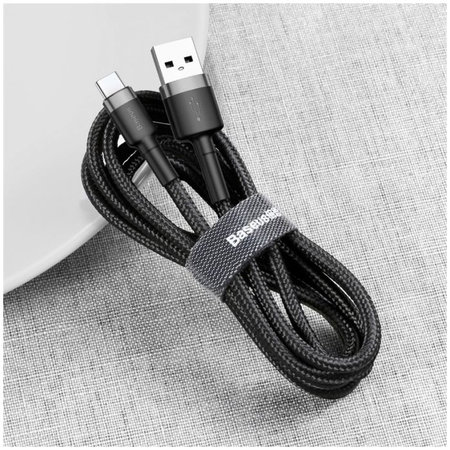 Baseus - USB-C / USB kabel (0,5 m), crni