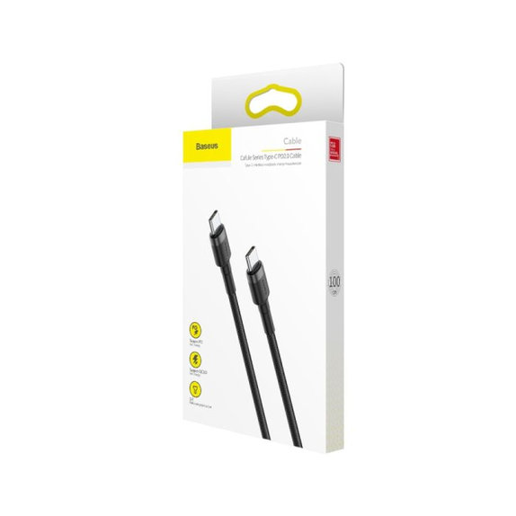 Baseus - USB-C / USB-C kabel (2m), crni