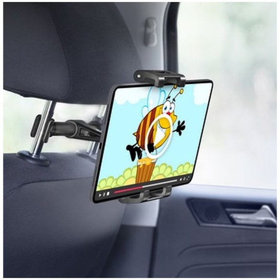 SBS - Držač za naslon za glavu Mount Pro za pametni telefon i tablet do 12,9", crni