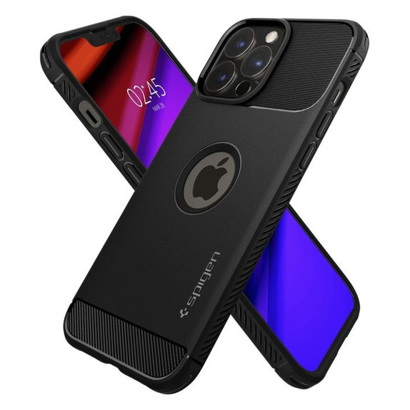 Spigen - Maska Rugged Armor za iPhone 13 Pro Max, crna