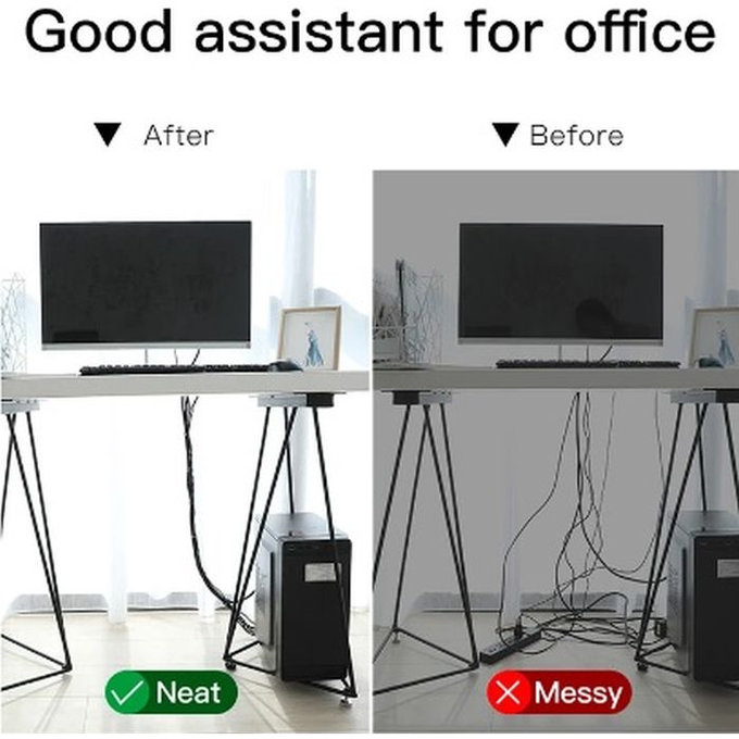 Baseus - Organizator kabela - Traka za kabele (3m), crvena