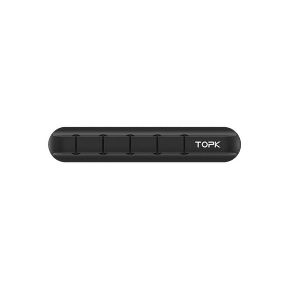 TOPK - Organizator kabela - Držač za 5 kabela, crni