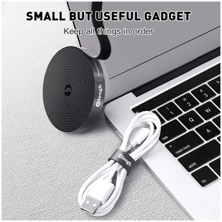 Elough - Organizator kabela - Traka za kabele (5m), crna