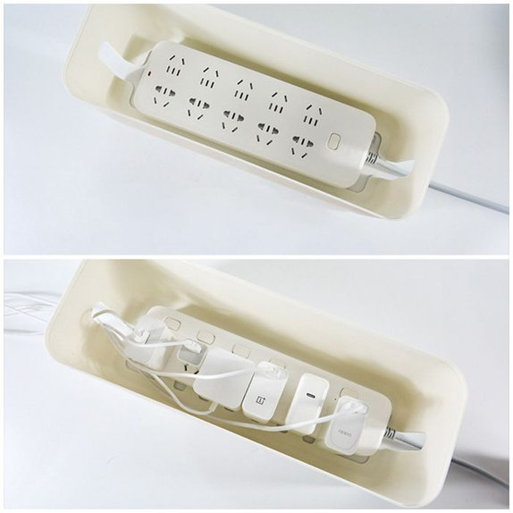 FixPremium - Organizator kabela - Kutija za kabele, crna