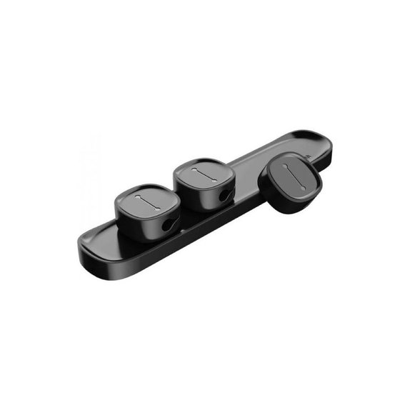 Baseus - Cable Organizer - Držač za 3 kabela, crni
