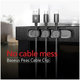 Baseus - Cable Organizer - Držač za 3 kabela, crni
