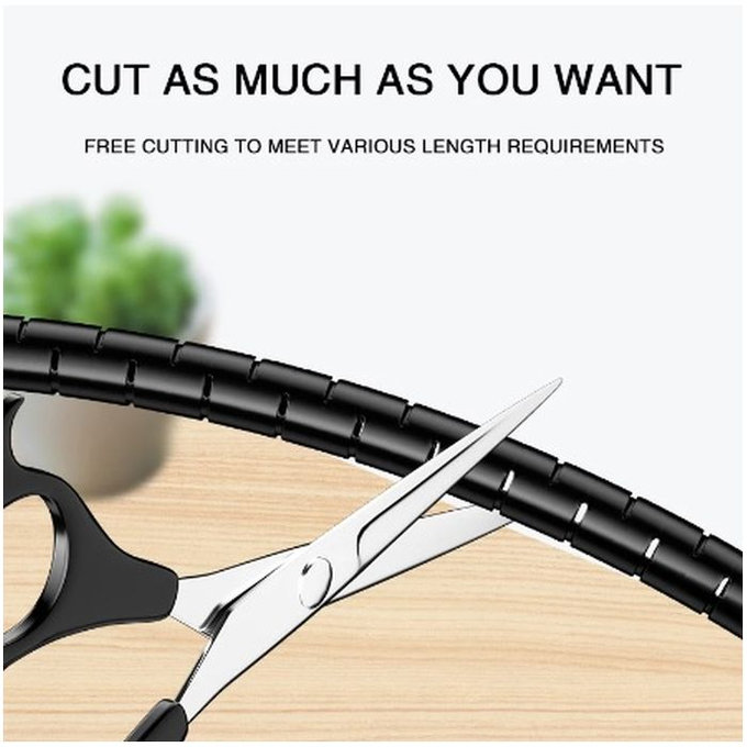 FixPremium - Organizator kabela - Cijev (16 mm), duljina 2M, crna