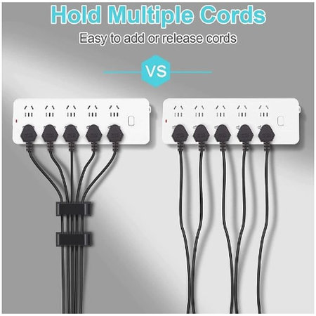 FixPremium - Organizator kabela - Stezaljke - Set od 5 komada, prozirni