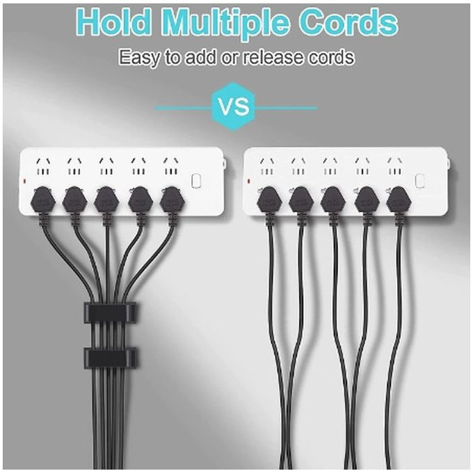 FixPremium - Organizator kabela - Stezaljke - Set od 5 komada, prozirni