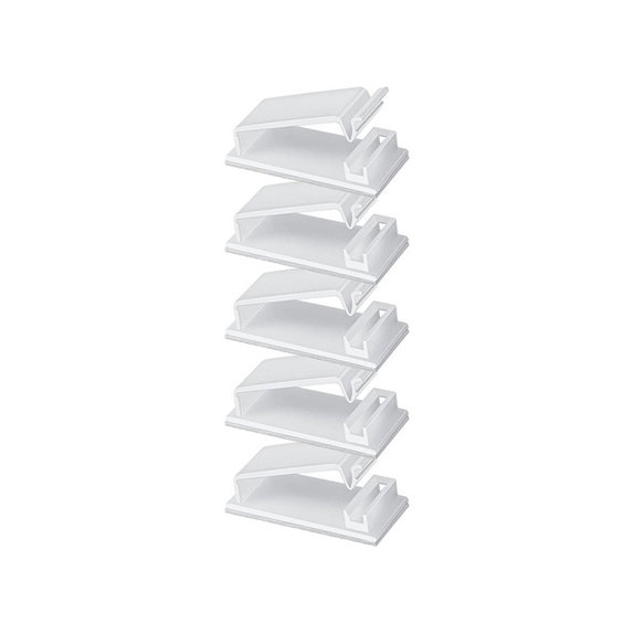 FixPremium - Organizator kabela - Stezaljke - Set od 5 komada, prozirni