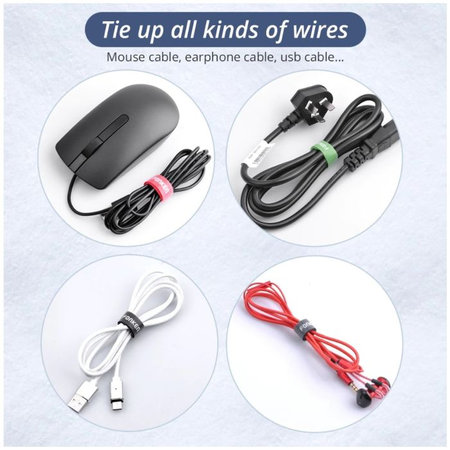 Fonken - Organizator kabela - Vezice za kabele - Set od 20, crni