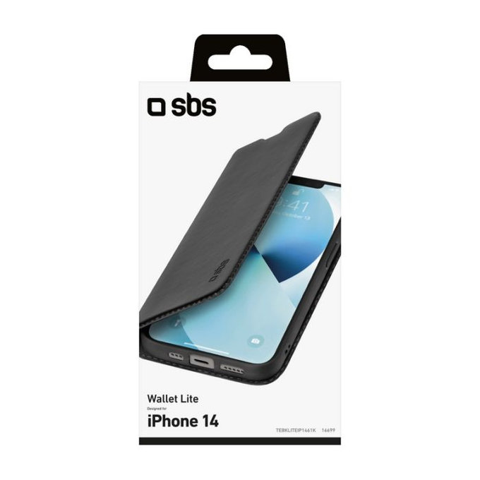 SBS - Maska Book Wallet Lite za iPhone 14, crna