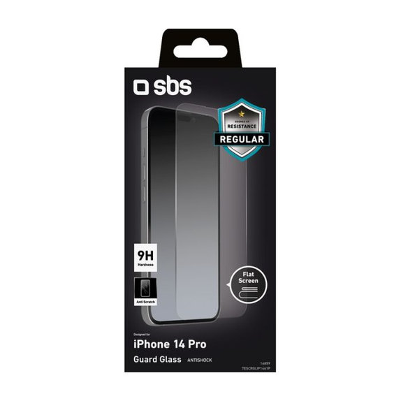 SBS - Kaljeno staklo za iPhone 14 Pro, prozirno