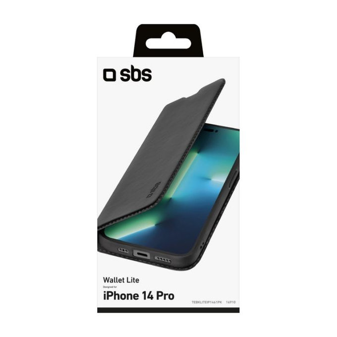 SBS - Maska Book Wallet Lite za iPhone 14 Pro, crna