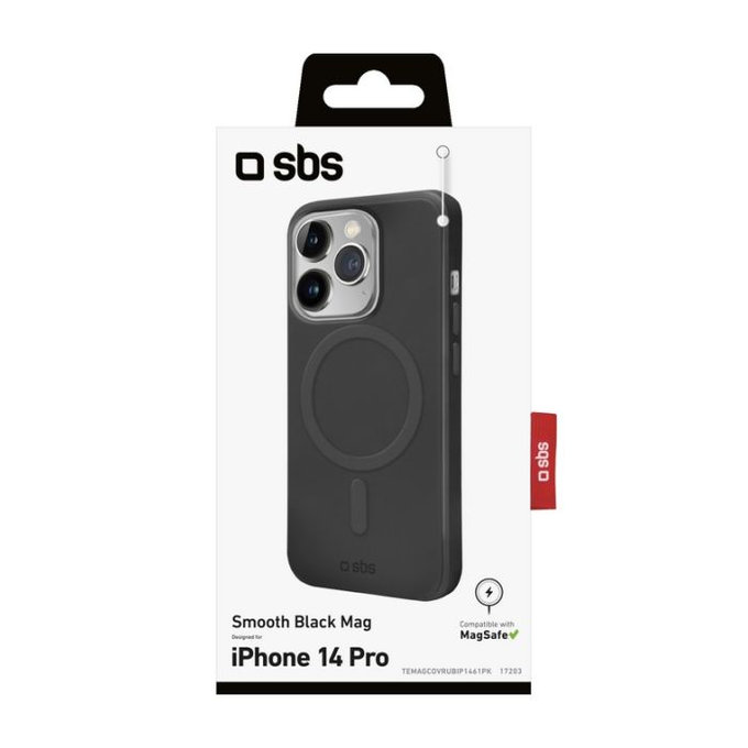 SBS - Maska Smooth Mag s MagSafe za iPhone 14 Pro, crna