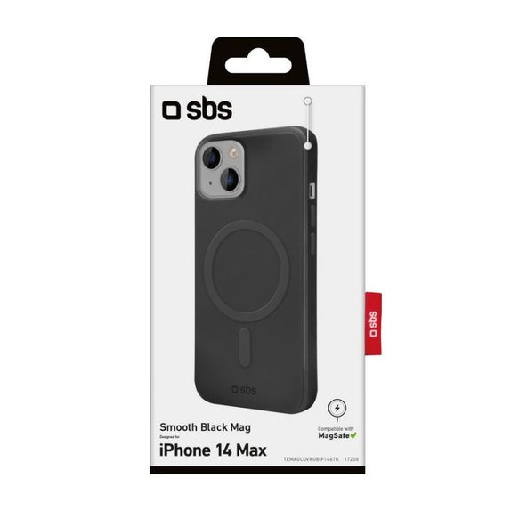 SBS - Maska Smooth Mag s MagSafe za iPhone 14 Plus, crna