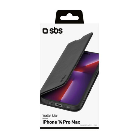 SBS - Maska Book Wallet Lite za iPhone 14 Pro Max, crna