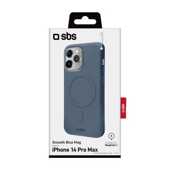 SBS - Maska Smooth Mag s MagSafe za iPhone 14 Pro Max, plava