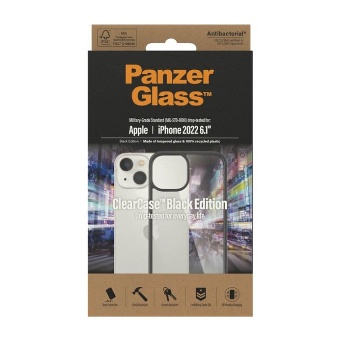 PanzerGlass - Maska ClearCase za iPhone 14, crna