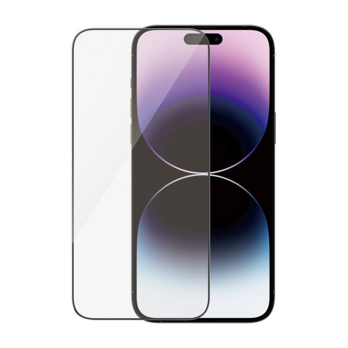 Kaljeno staklo UWF AB s aplikatorom za iPhone 14 Pro Max, Crna, PanzerGlass