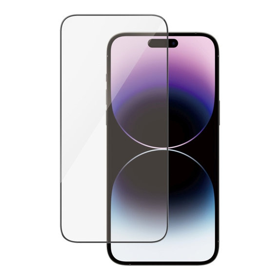 Kaljeno staklo UWF AB s aplikatorom za iPhone 14 Pro Max, Crna, PanzerGlass