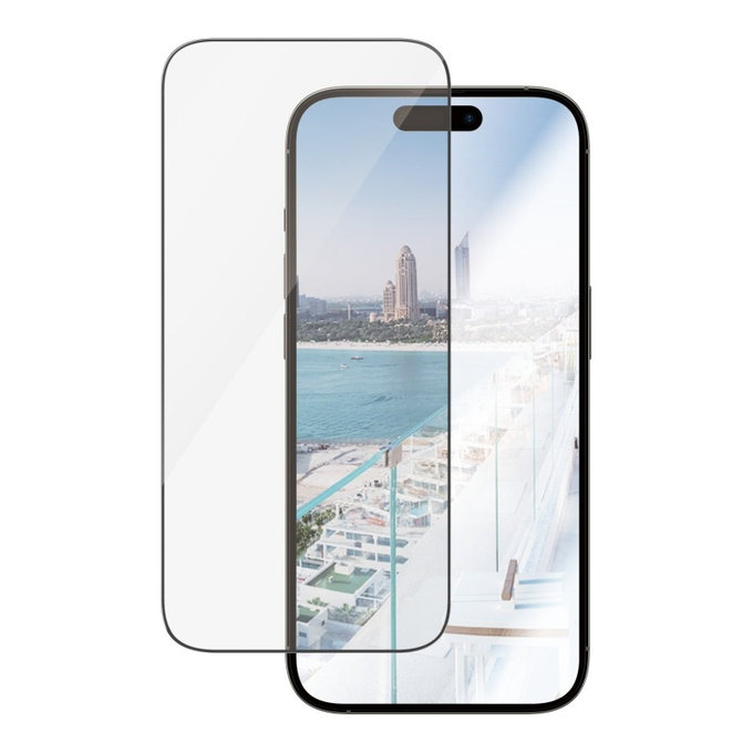 Kaljeno staklo UWF Anti-Reflective AB s aplikatorom za iPhone 14 Pro, Crna, PanzerGlass