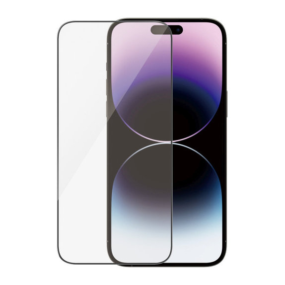 Kaljeno staklo UWF Anti-Reflective AB s aplikatorom za iPhone 14 Pro Max, Crna, PanzerGlass