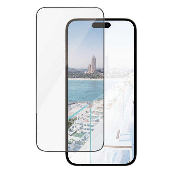 Kaljeno staklo UWF Anti-Reflective AB s aplikatorom za iPhone 14 Pro Max, Crna, PanzerGlass