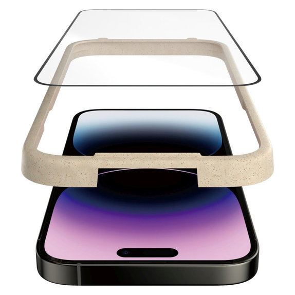 Kaljeno staklo UWF Anti-Reflective AB s aplikatorom za iPhone 14 Pro Max, Crna, PanzerGlass
