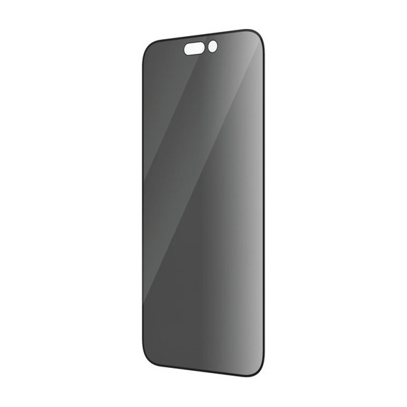 Kaljeno staklo UWF Privacy AB s aplikatorom za iPhone 14 Pro, Crna, PanzerGlass