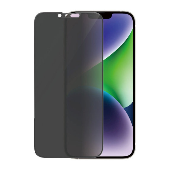 Kaljeno staklo UWF Privacy AB s aplikatorom za iPhone 14 Plus/13 Pro Max, Crna, PanzerGlass