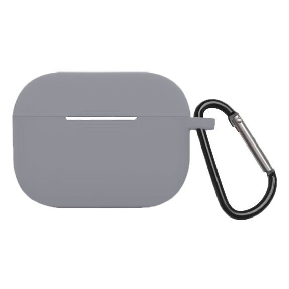 FixPremium - Silikonska Maska s karabinerom za AirPods Pro, space grey