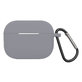 FixPremium - Silikonska Maska s karabinerom za AirPods Pro, space grey