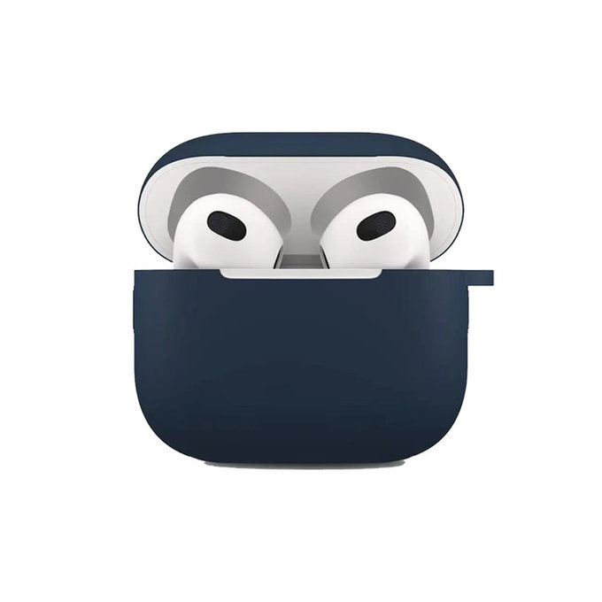 FixPremium - Silikonska Maska s karabinerom za AirPods 3, plava