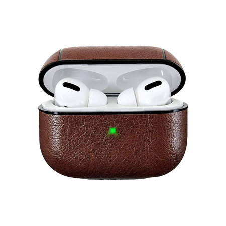 FixPremium - Torbica od umjetne kože za AirPods Pro, smeđa