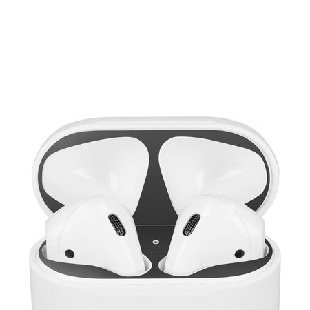 FixPremium - Naljepnica protiv prašine za AirPods 1 i 2, crna