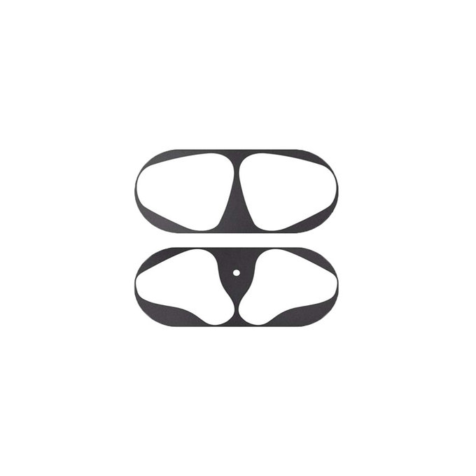 FixPremium - Naljepnica protiv prašine za AirPods 1 i 2, crna