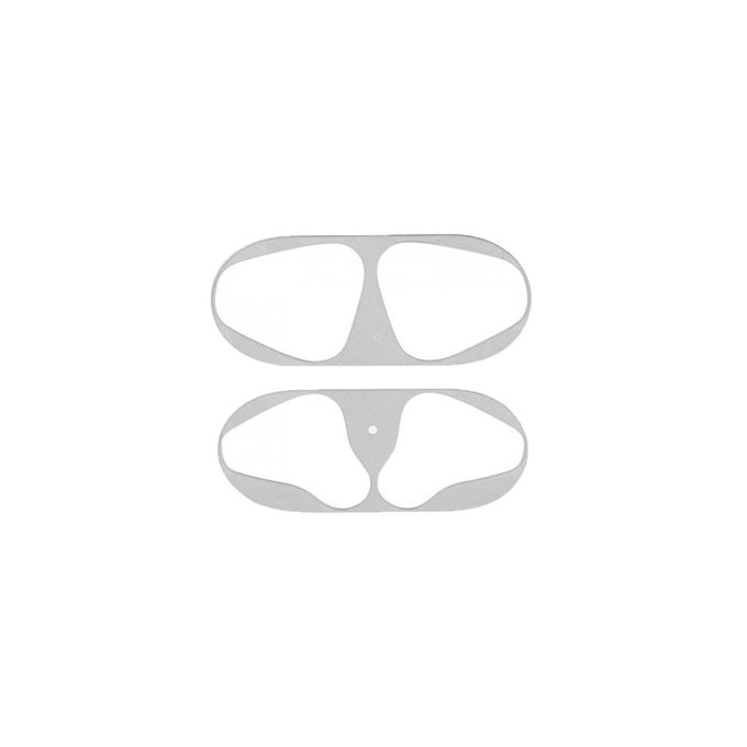 FixPremium - Naljepnica protiv prašine za AirPods 1 i 2, srebrna