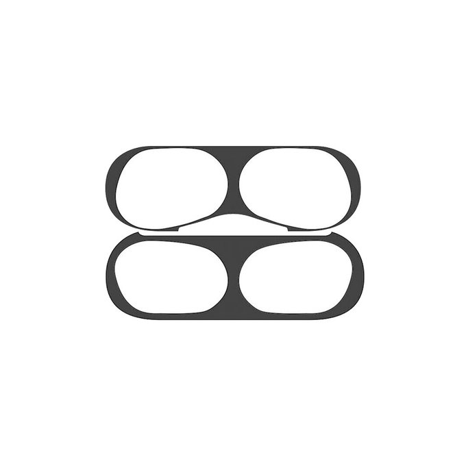 FixPremium - Naljepnica protiv prašine za AirPods Pro, crna