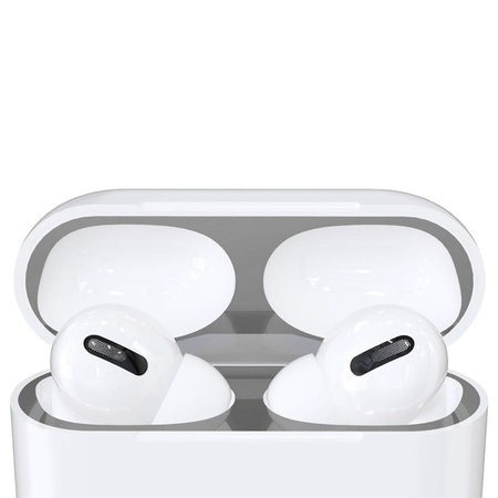 FixPremium - Naljepnica protiv prašine za AirPods Pro, srebrna