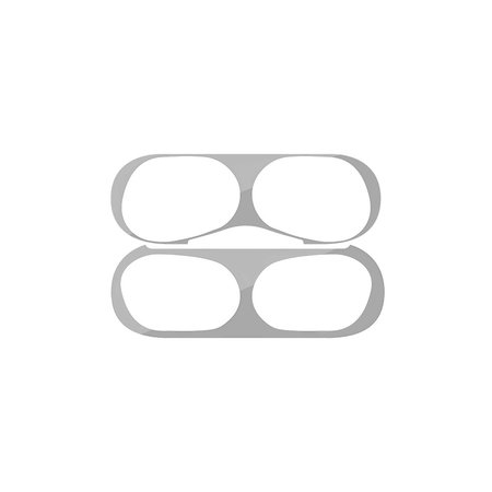FixPremium - Naljepnica protiv prašine za AirPods Pro, srebrna