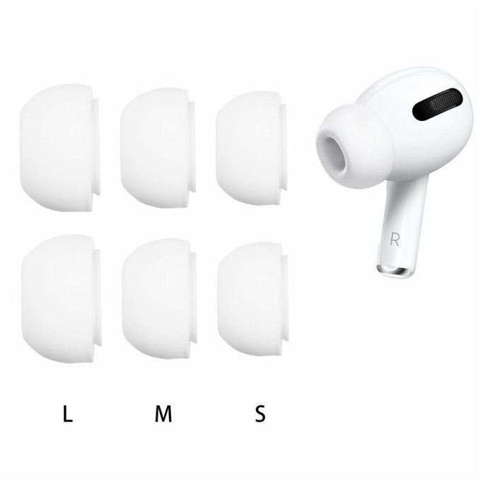 FixPremium - EarTips za AirPods Pro - Set 3 kom (L, M, S), bijeli
