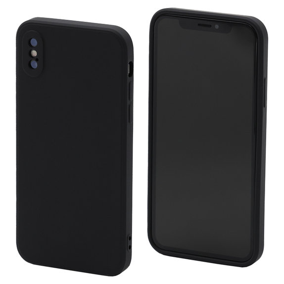 FixPremium - Silikonska maska za iPhone X & XS, crna