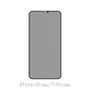 FixPremium Privacy Anti-Spy Glass - Kaljeno staklo za iPhone XS Max & 11 Pro Max