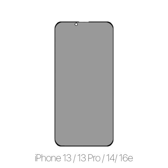 FixPremium Privacy Anti-Spy Glass - Kaljeno Staklo za iPhone 13, 13 Pro, 14 i 16e