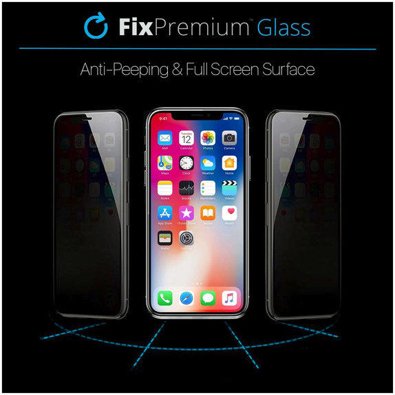 FixPremium Privacy Anti-Spy Glass - Kaljeno staklo za iPhone 13 Pro Max & 14 Plus