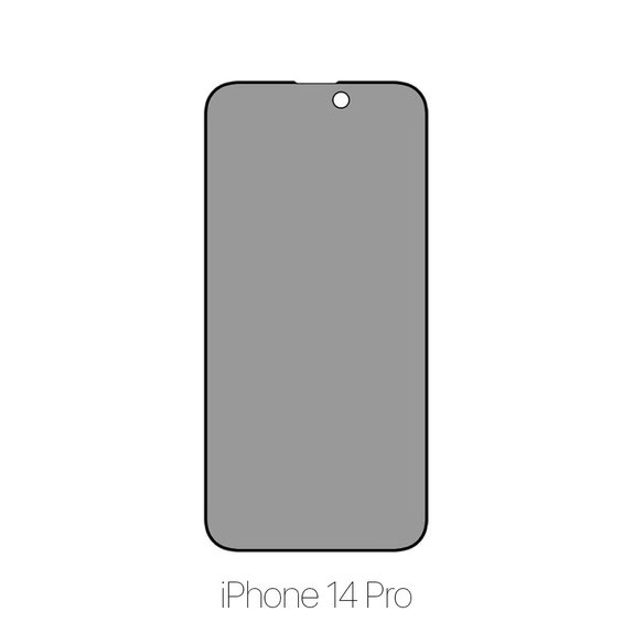 FixPremium Privacy Anti-Spy Glass - Kaljeno staklo za iPhone 14 Pro