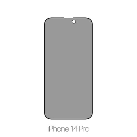 FixPremium Privacy Anti-Spy Glass - Kaljeno staklo za iPhone 14 Pro